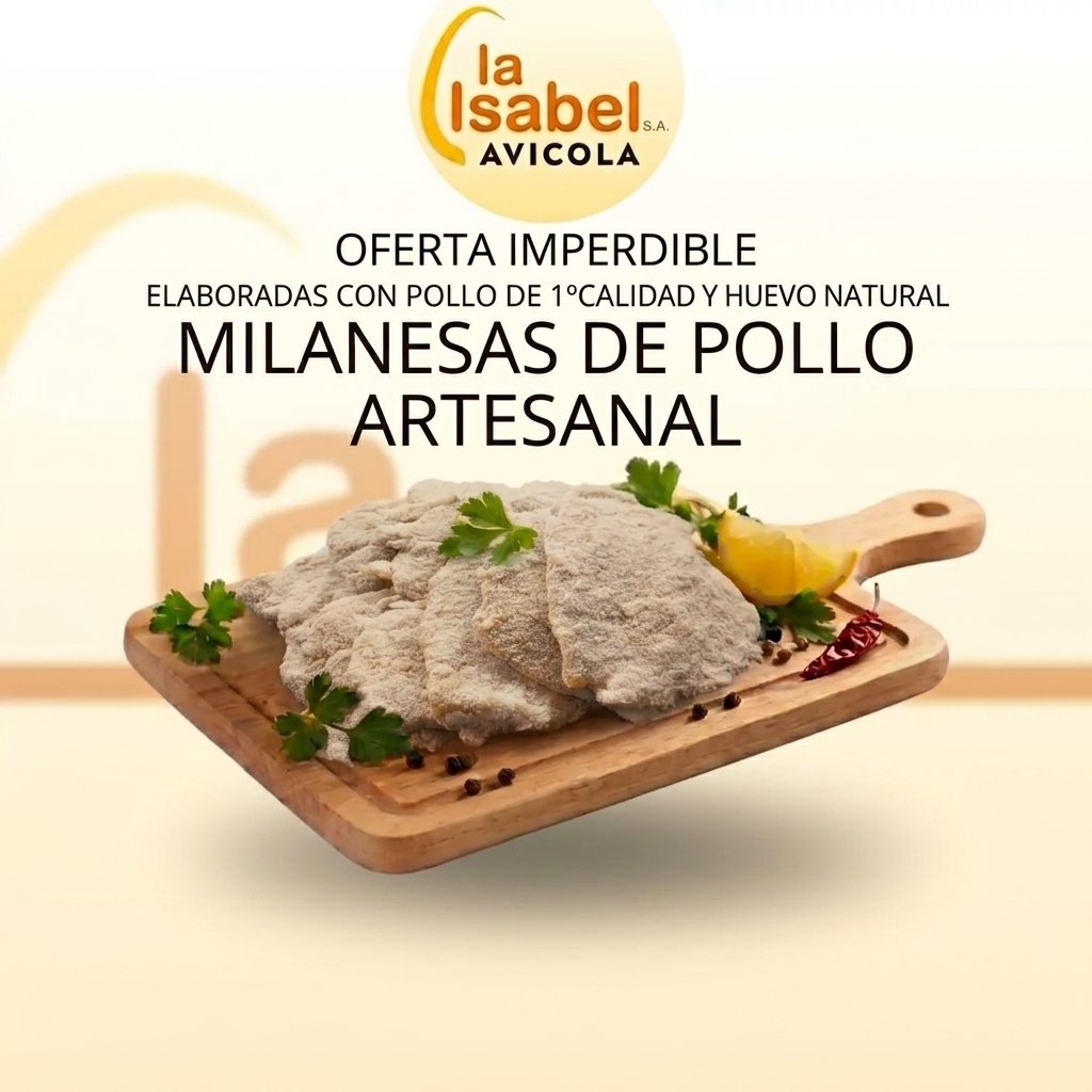 Milanesas de Pollo artesanales
